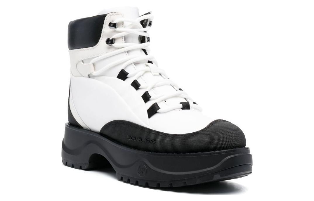 (W) MICHAEL KORS Fabric Ankle Boots 'Black and White CMFT' 圖 3