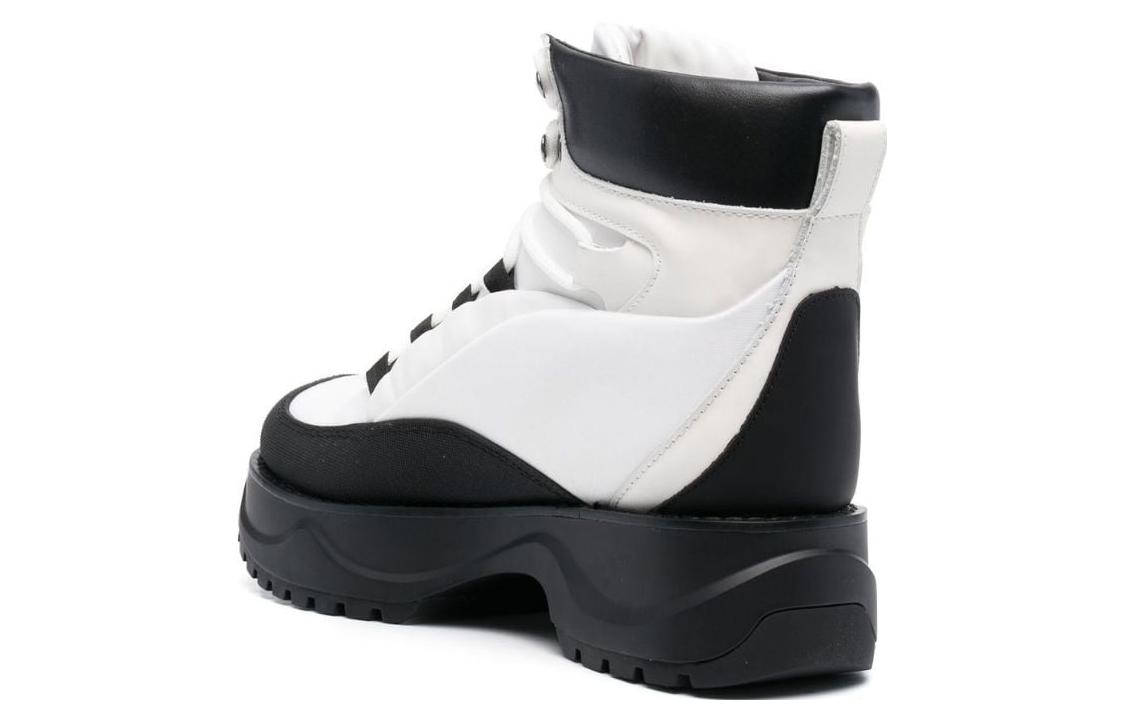 (W) MICHAEL KORS Fabric Ankle Boots 'Black and White CMFT' 圖 4