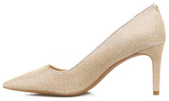 (Women) MICHAEL KORS Fabric High Heels 'Sleek Gold' 40F3ALMP4D260 (Women) MICHAEL KORS Fabric High Heels 'Sleek Gold' 40F3ALMP4D260