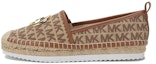 Buy (W) Michael Kors Fabrik Monogram Espadrille Flat 'Ebony' 40S1LNFP2Y-BEIGE-EBONY