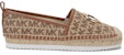 (W) Michael Kors Fabrik Monogram Espadrille Flat 'Ebony' 40S1LNFP2Y-BEIGE-EBONY