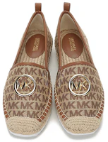 Shop (W) MICHAEL KORS Sepatu Espadrille Monogram Kain 'Ebony' 40S1LNFP2Y-BEIGE-EBONY
