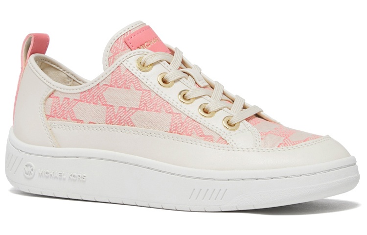 Order (W) MICHAEL KORS Zapatillas Bajas Rosa y Blanco con Cordones Mujer 49S3SHFS1Y644
