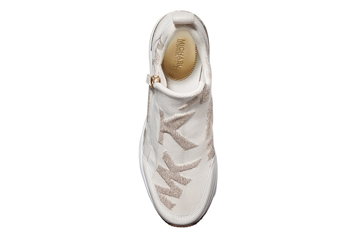 (W) MICHAEL KORS Fabric Zip Round Toe Platform 'Pale Gold' 圖 3