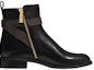 Order (W) MICHAEL KORS Farrah Leather Zip Bootie 'Hitam' 40F1FHFE6L001