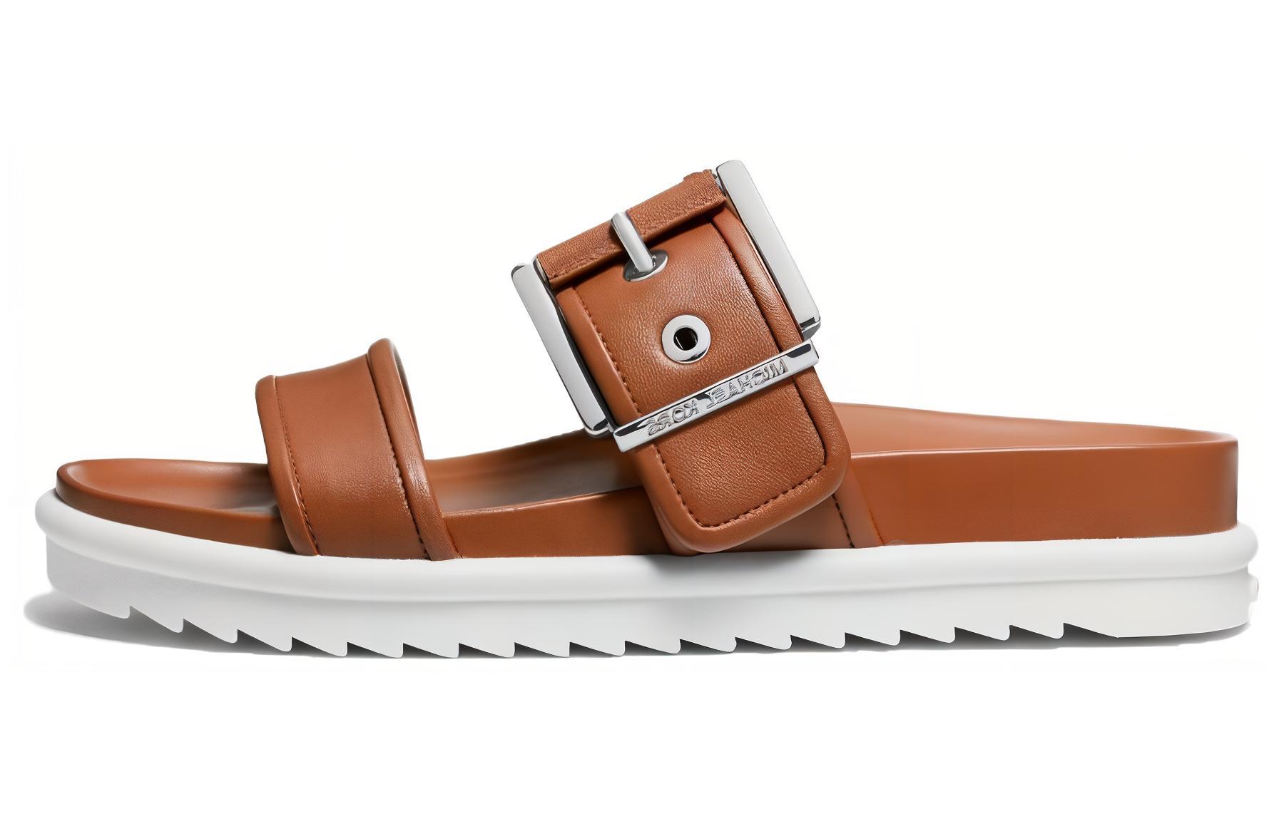 (Women) Michael Kors Fashion Comfort Slip-On Sandals Brown 40S4COFS3L230