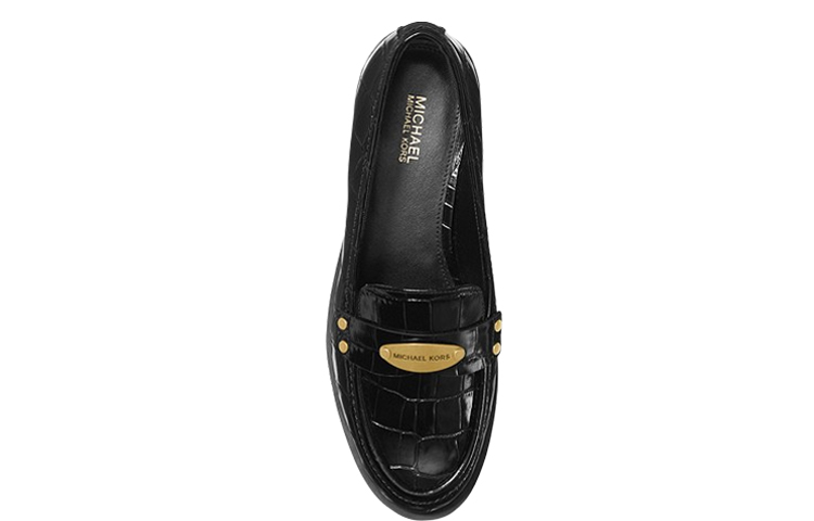 (W) MICHAEL KORS Finley Loafer 'Black Croc Embossed' 圖 4