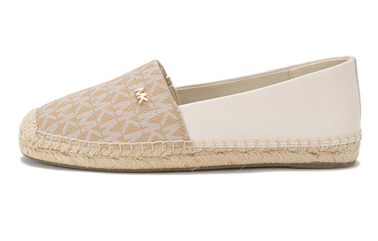 (W) MICHAEL KORS Fisherman Flat 'Milk White Camel'