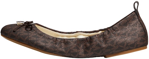 (Women) MICHAEL KORS Flat 'Dark Brown' 40S2JTFP1B200 (Women) MICHAEL KORS Flat 'Dark Brown' 40S2JTFP1B200
