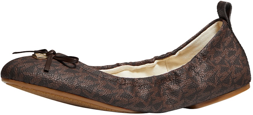 (W) MICHAEL KORS Flat 'Coklat Gelap' 40S2JTFP1B200 Lookbook (W) MICHAEL KORS Flat 'Coklat Gelap' 40S2JTFP1B200