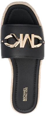 (Women) MICHAEL KORS Flat Leather Sandals 'Black' 40S2IZFP1L001 Shop (Women) MICHAEL KORS Flat Leather Sandals 'Black' 40S2IZFP1L001