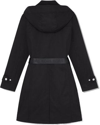 (W) Michael Kors FW22 Gabardina Negra con Cinturón Color Sólido. 77Q5620M72001 Lookbook (W) Michael Kors FW22 Gabardina Negra con Cinturón Color Sólido. 77Q5620M72001