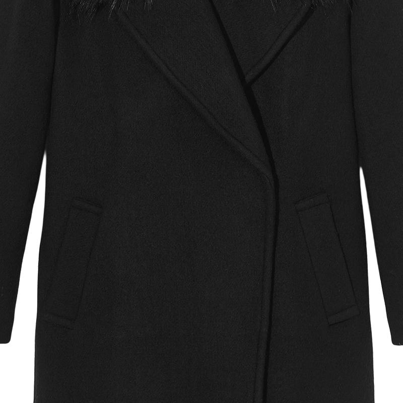 Sizing (W) Abrigo de Lana Negro Michael Kors FW22 MF220ALC8T001