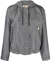 Order (W) MICHAEL KORS FW22 全版印花連帽外套 黑色 MF2207S6NP110