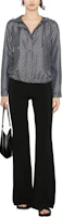 Lookbook (W) MICHAEL KORS FW22 全版印花連帽外套 黑色 MF2207S6NP110