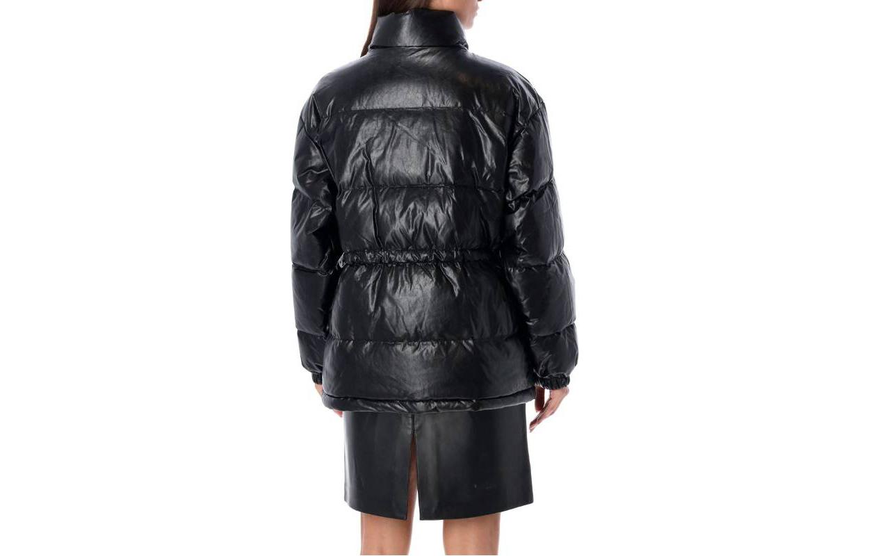 Lookbook (W) 迈克高仕 FW23 黑色亮面立领夹克. MF320C35TREL001