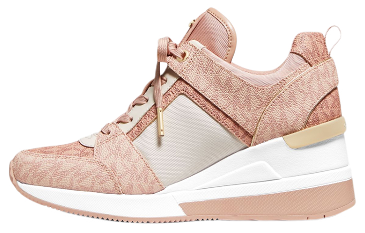 (W) MICHAEL KORS Georgie 'Pink Color-Block Logo'