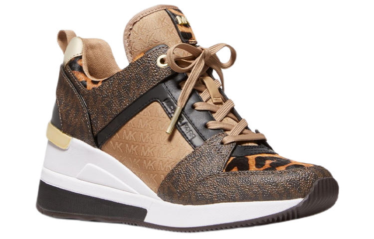 (W) MICHAEL KORS Georgie Brown 'Logo Jacquard and Printed Calf Hair' 圖 2