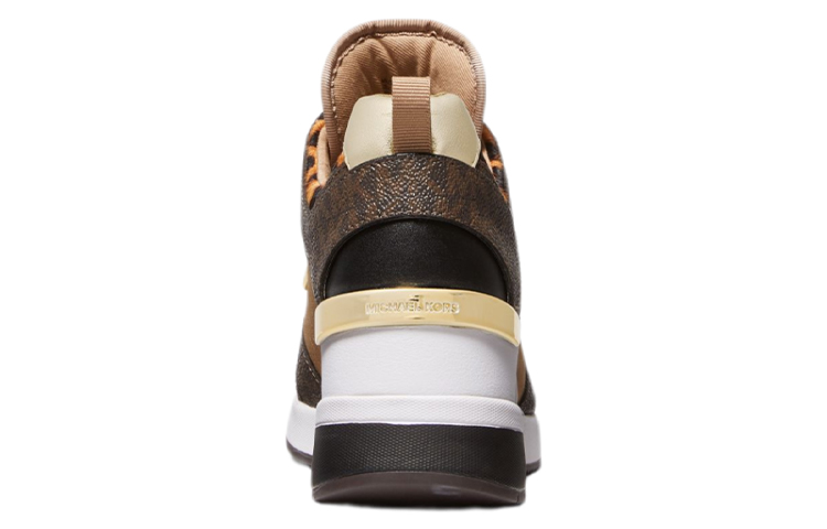 (W) MICHAEL KORS Georgie Brown 'Logo Jacquard and Printed Calf Hair' 圖 4
