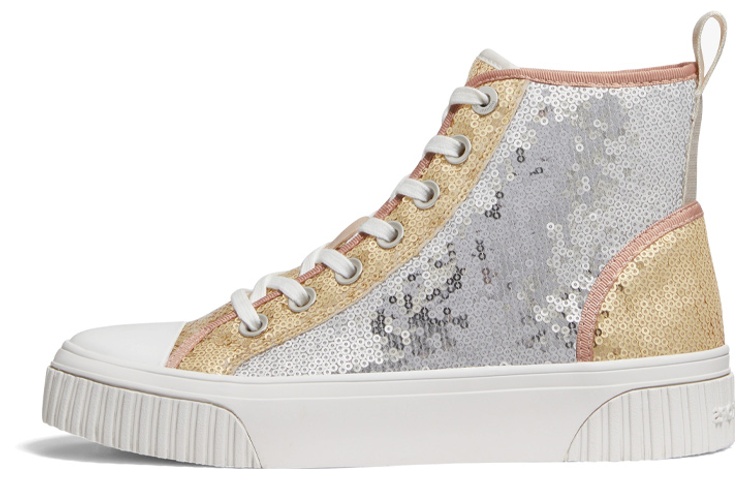 (W) MICHAEL KORS Gertie High-Top 'Silver Gold'