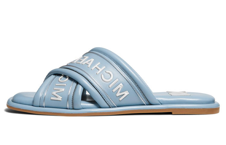 (W) MICHAEL KORS Gideon 'Blue Print Faux Leather'