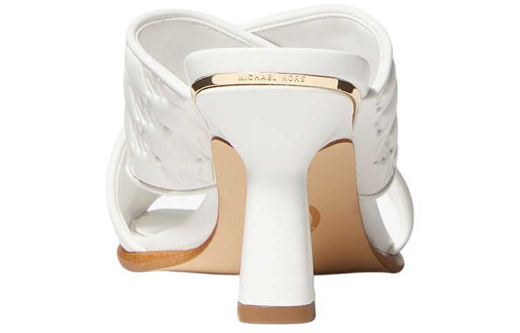 (W) MICHAEL KORS Gideon 'Embossed Mule High Heels - White' 圖 4