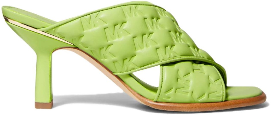 (Women) MICHAEL KORS Gideon High Heels 'Embossed Mule Lime' 40S2GDMP1L388 Order (Women) MICHAEL KORS Gideon High Heels 'Embossed Mule Lime' 40S2GDMP1L388