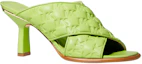 Lookbook (Women) MICHAEL KORS Gideon High Heels 'Embossed Mule Lime' 40S2GDMP1L388
