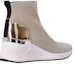Shop (W) MICHAEL KORS High-Top Slip-On ''Marrone Chiaro'' 43T2SKFE5M131