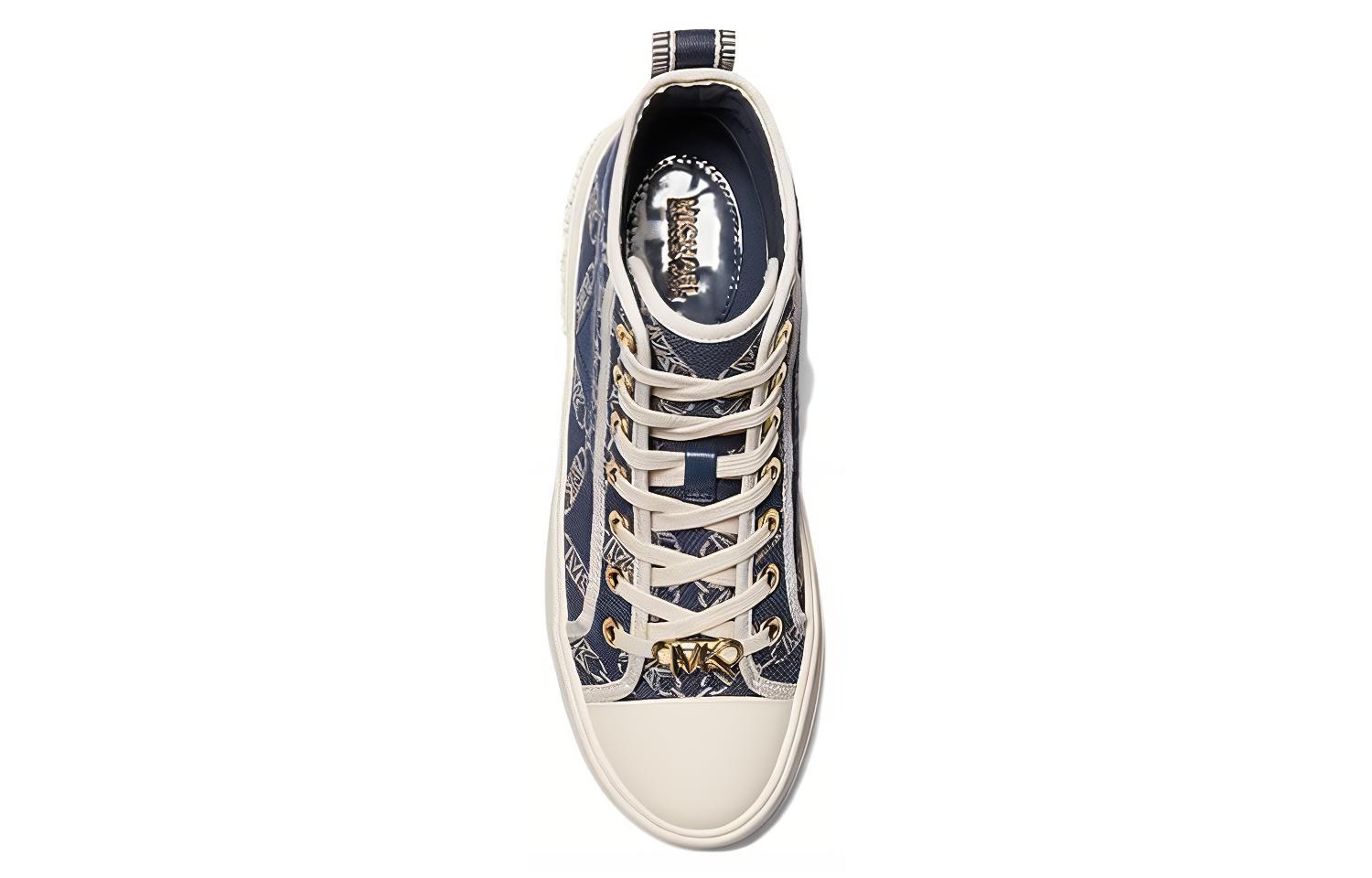 (W) MICHAEL KORS High-Top Sneaker 'Navy Logo Jacquard' 圖 4