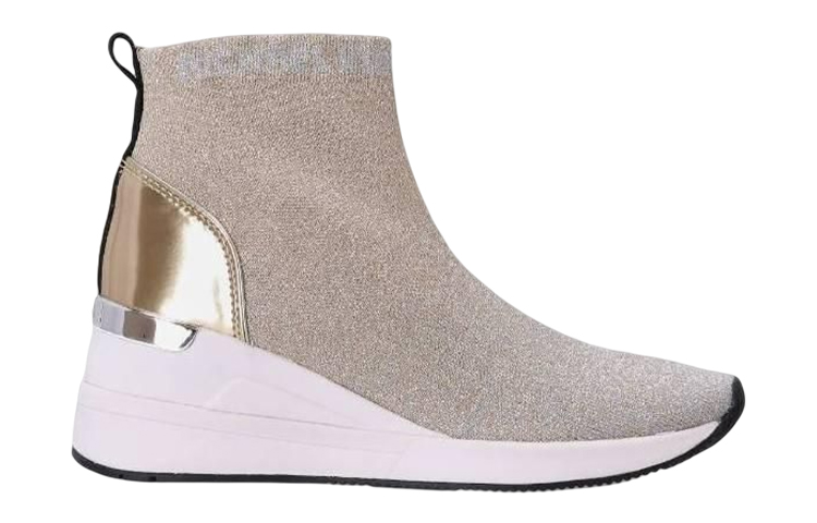 Order MICHAEL KORS  馬克高仕  織物 時尚套腳 高幫 運動休閒鞋 女款 淺棕色