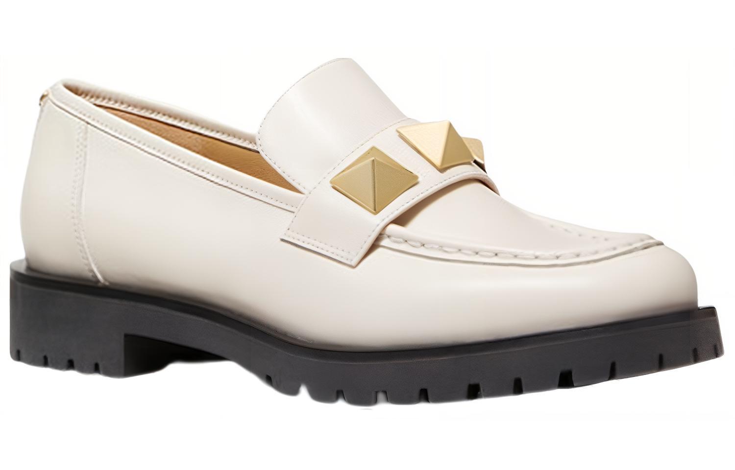 (W) MICHAEL KORS Holland Loafers 'Studded Leather White' 圖 3