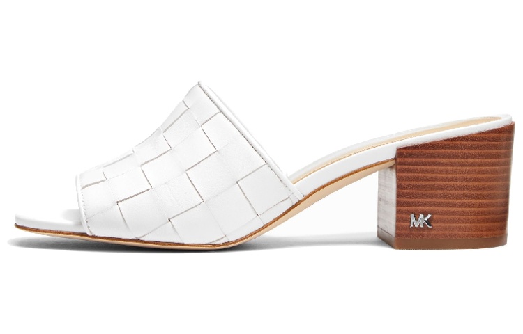 (W) MICHAEL KORS Ingrid Leather Mule 'White Fashion Sandal'