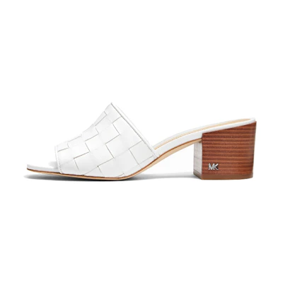 (W) MICHAEL KORS Ingrid Leather Mule 'White Fashion Sandal'