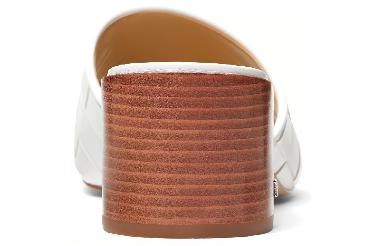 (W) MICHAEL KORS Ingrid Leather Mule 'White Fashion Sandal' 圖 4