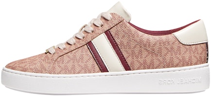 (Women) MICHAEL KORS Irving Low 'Brown Logo Stripe Cinnamon Pink' 43F1IRFS1B-133 (Women) MICHAEL KORS Irving Low 'Brown Logo Stripe Cinnamon Pink' 43F1IRFS1B-133