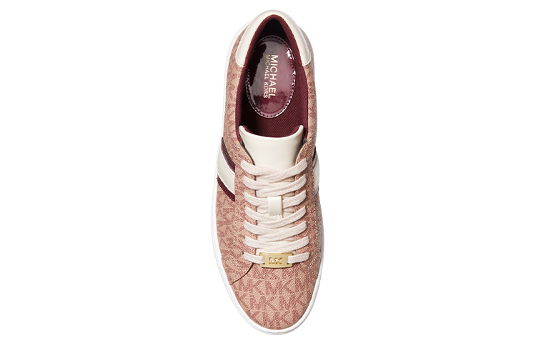 Shop (W) MICHAEL KORS Irving Low 'Logo Marrón Raya Canela Rosa' 43F1IRFS1B-133
