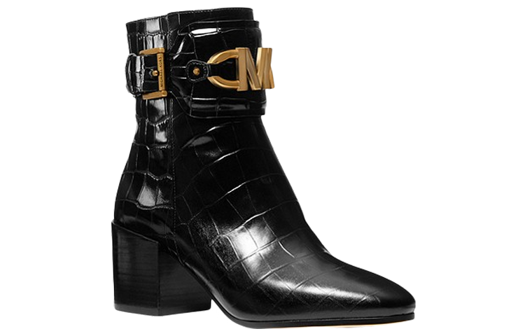 (W) MICHAEL KORS Izzy Boot 'Crocodile-Embossed Black' 圖 3