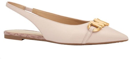 MICHAEL KORS MK Izzy 皮質平底鞋 女款 裸粉色 Shop MICHAEL KORS MK Izzy 皮質平底鞋 女款 裸粉色