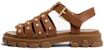 (W) MICHAEL KORS Jagger Sandal Kulit Rata Gesper 'Perang' 40S3JGFS3L230