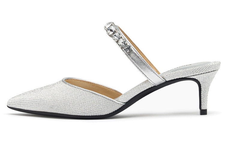 (W) MICHAEL KORS Jessa 'Silver High Heels'