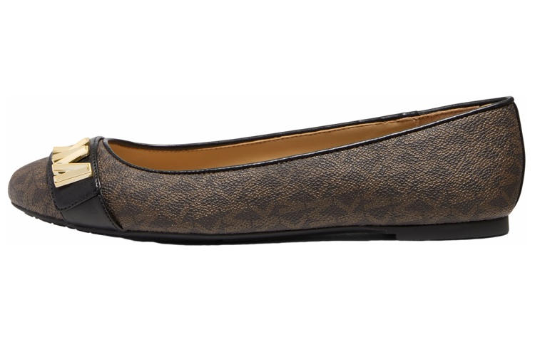 Buy (W) MICHAEL KORS Jilly 'Zapatos Bailarina Logo - Marrón' 40F2JLFPAB200