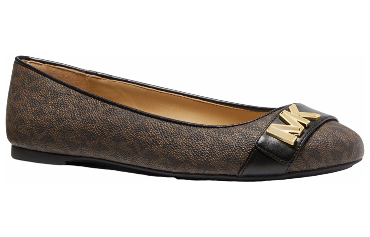 (W) MICHAEL KORS Jilly 'Logo Ballet Flats - Brown' 圖 4