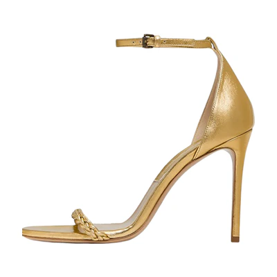 (W) MICHAEL KORS Joslyn 'Metallic Leather Brass'