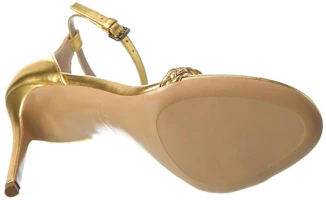 Purchase MICHAEL KORS Joslyn 金屬感皮革涼鞋 女款 黃銅色