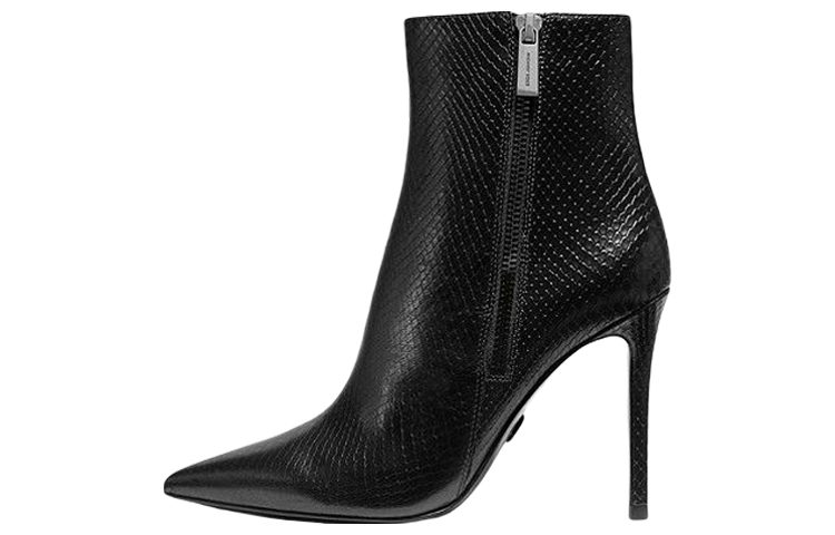(W) MICHAEL KORS Keke Bootie 'Black Python Embossed'