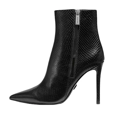 (W) MICHAEL KORS Keke Bootie 'Black Python Embossed'