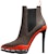 (W) MICHAEL KORS Keke Bootie 'Monogram Coklat' 40F1KEHE5B200
