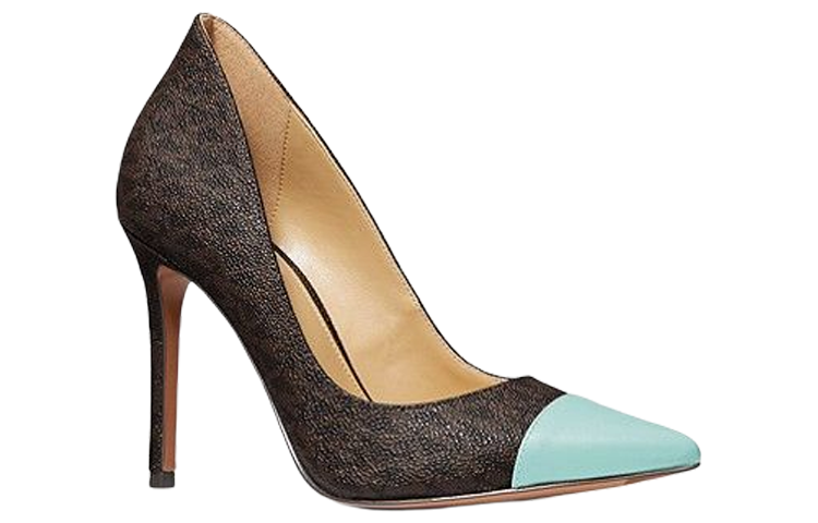 (W) MICHAEL KORS Keke High-Heel Pump 'Light Blue Brown' 圖 3