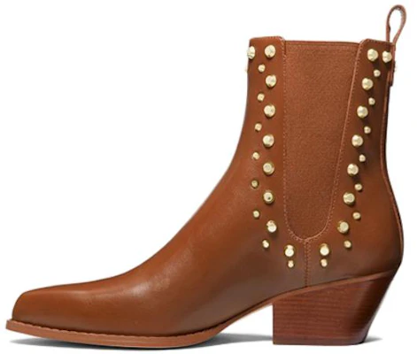 (W) MICHAEL KORS Kinlee Leder Chelsea Stiefel mit spitzer Zehe ''Braun'' 40F3KNME7L0230 Buy (W) MICHAEL KORS Kinlee Leder Chelsea Stiefel mit spitzer Zehe ''Braun'' 40F3KNME7L0230